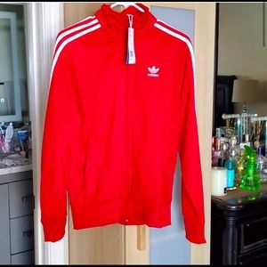 Red sz Small ADIDAS track jacket Tags included